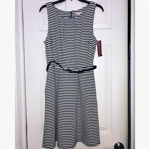 Merona Black and White Striped Dress